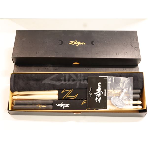 Lot of 3: Zildjian - DIP Series Drumsticks 5B DIP Pack 4 Pair with Towel & Drumkey SDSP248