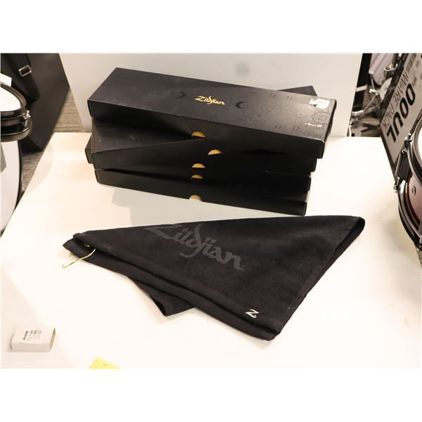 Lot of 5: Zildjian - Black Drummer's Towel - ZTOWEL