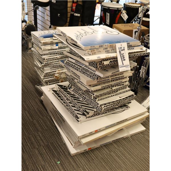 LOT OF 100+PCS ASSORTED AQUARIAN DRUMHEADS
