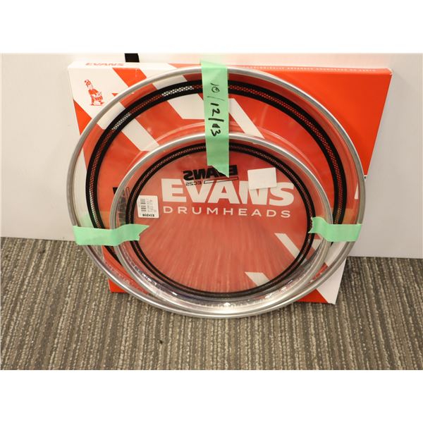 KIT OF 3 EVANS DRUMHEADS 10"-12"-13"