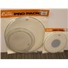 Image 1 : LOT OF 2 AASSORTED REMO ENCORE DRUMHEAD KITS (5 DRUMHEAD TOTAL)