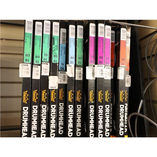 LOT OF 13 ASSORTED REMO 10" DRUMHEADS