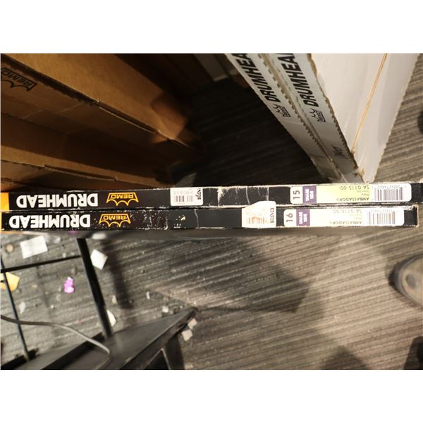 LOT OF 2 ASSORTED REMO 14" SNARE BOTTOMS