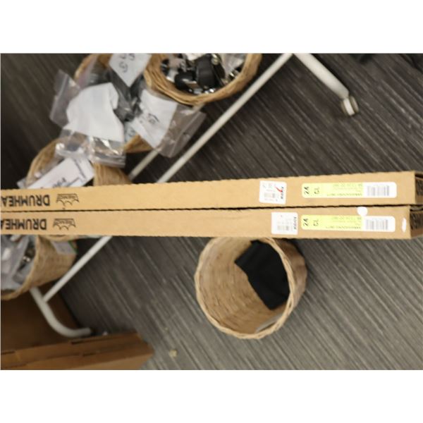 Lot of 2: Remo - 24" Ambassador SMT Clear Drumhead  - BR-1324-00-SMT