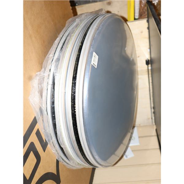 LOT OF 7 ASSORTED 18" BASS DRUMHEADS