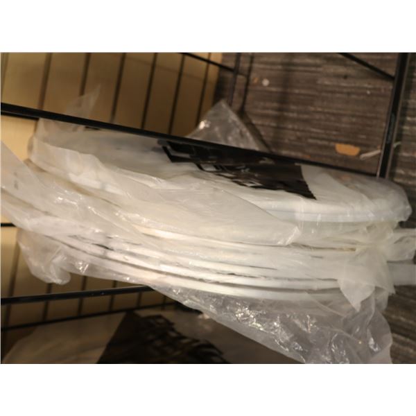 LOT OF 8 ASSORTED PEARL 20" BASS DRUMHEADS