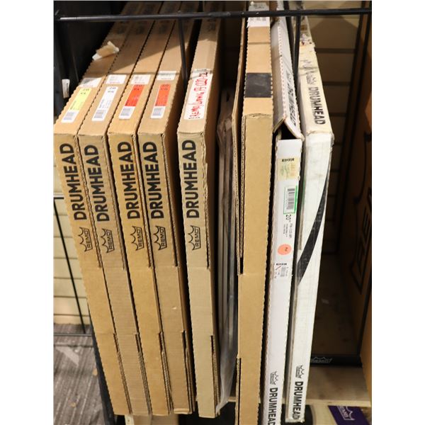 LOT OF 11 ASSORTED REMO 20" BASS DRUMHEADS