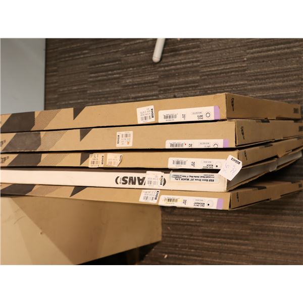 LOT OF 8 ASSORTED EVANS 20" BASS DRUMHEADS
