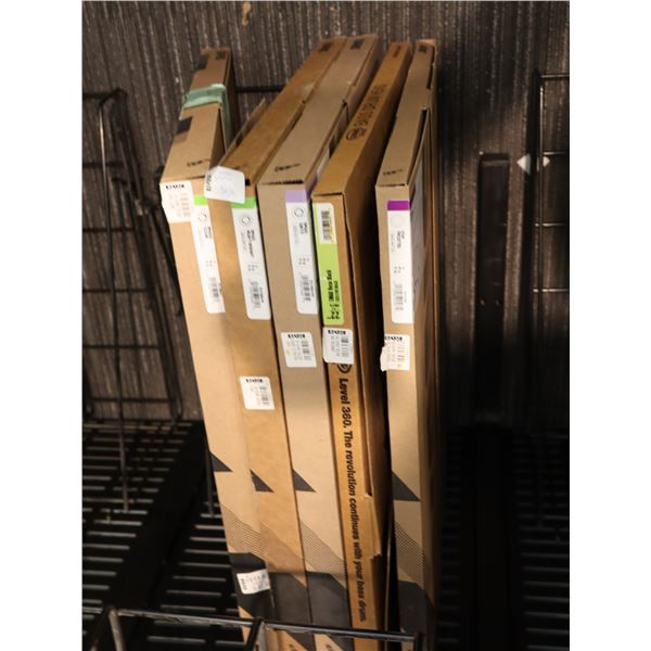 LOT OF 5 ASSORTED EVANS 22" BASS DRUMHEADS