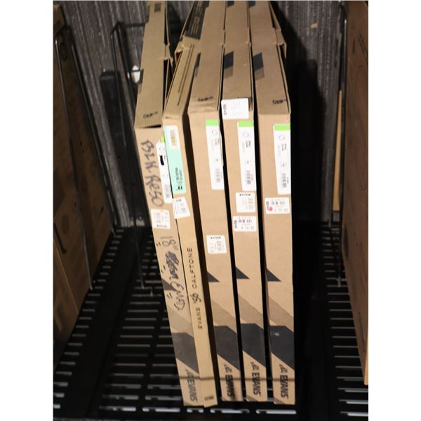 LOT OF 5 ASSORTED EVANS 18" BASS DRUMHEADS