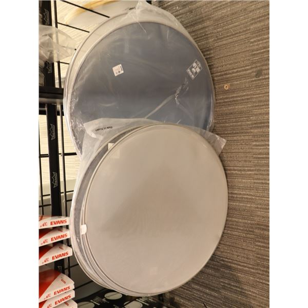 LOT OF 7 ASSORTED 22" MESH BASS DRUMHEADS