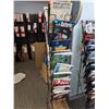 Image 1 : LOT OF +/- 50 DRUM BOOKS WITH MAGAZINE RACK