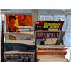 Image 2 : LOT OF +/- 50 DRUM BOOKS WITH MAGAZINE RACK