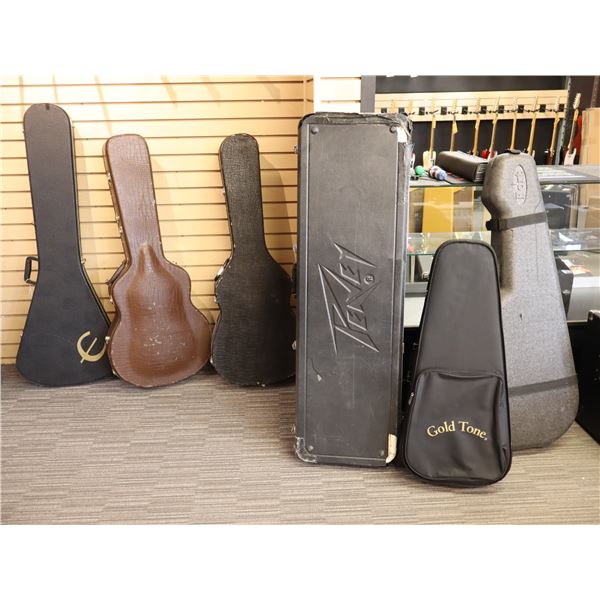 ***USED***LOT OF 6 ASSORTED HARD SHELL CASES