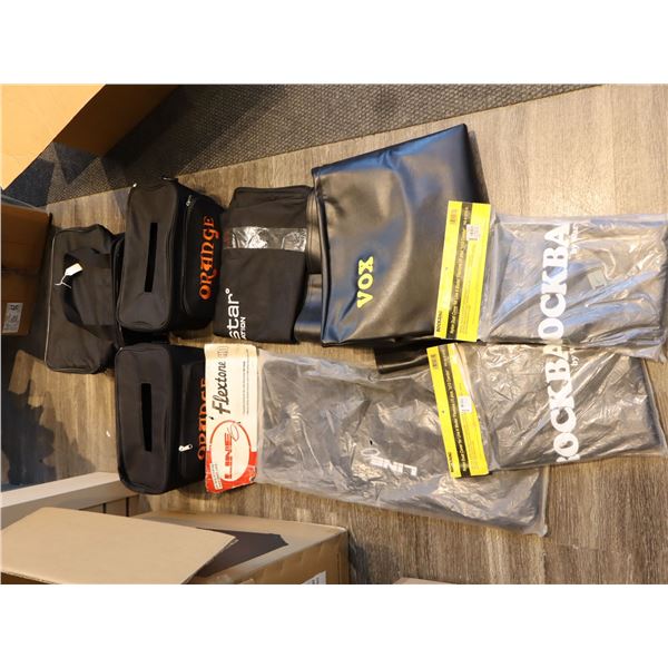 LOT OF 8pcs OF ASSORTED AMPLIFIER BAGS