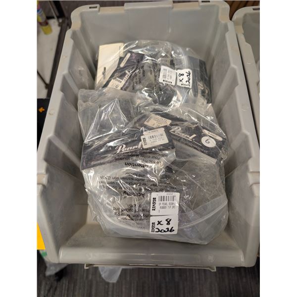 LOT OF 16 ASSORTED PEARL RUBBER FEET