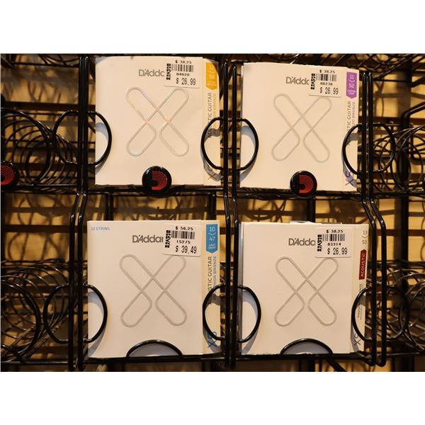 LOT OF 13 ASSORTED D'ADDARIO XS ELECTRIC GUITAR STRINGS (13/56)