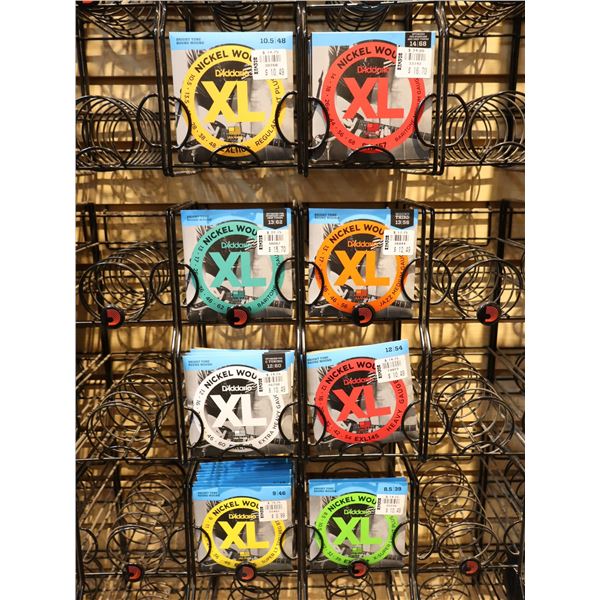 LOT OF 24 ASSORTED D'ADDARIO XL ELECTRIC GUITAR STRINGS