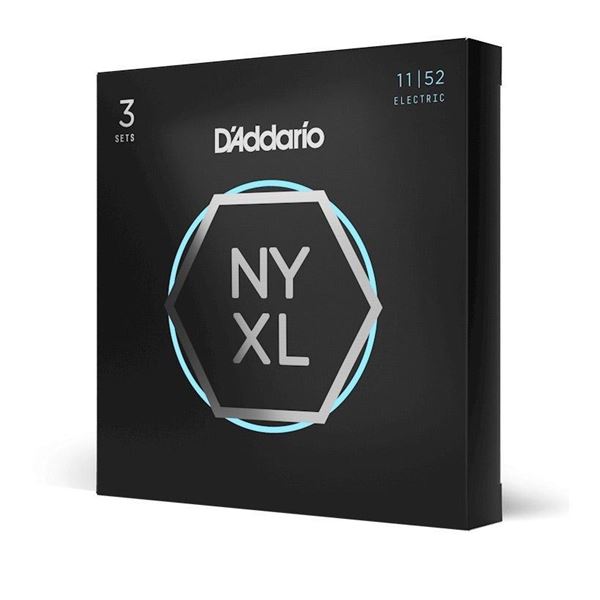 Lot de 5: D'Addario - NYXL 11-52 Medium Top / Heavy Bottom 3 Pack