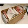 Image 1 : LOT OF INDIVIDUALLY PACKAGED CLASICAL GUITAR STRINGS PLUS WOODEN BOX