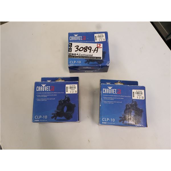 Lot de 3: LIGHT CHAUVET CLP10 iOi CLAMP