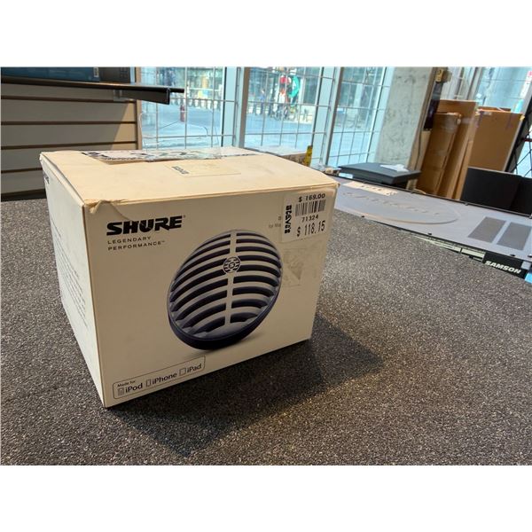 Shure - MV5 Condenser Microphone for iOS and USB Silver finish