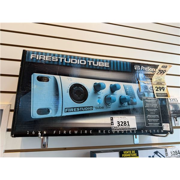 REC PRESONUS FIRESTUDIO TUBE 16X8IF