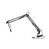 Image 1 : K&M - 23850 MICROPHONE DESK ARM - black