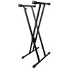 Image 1 : Profile - Double X-Frame Pull Tab Style Keyboard Stand - KDS450DEP