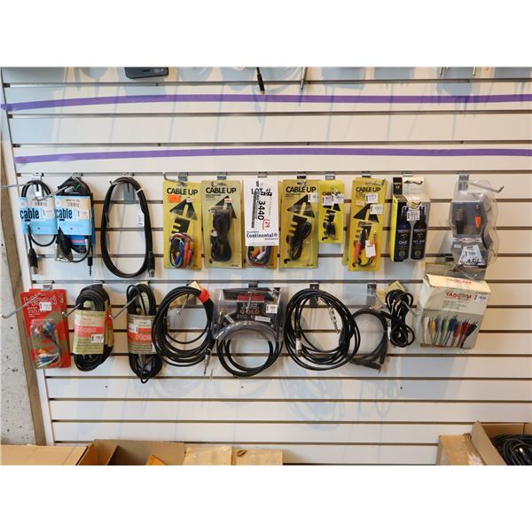 LOT OF 29 ASSORTED CABLES ETC.
