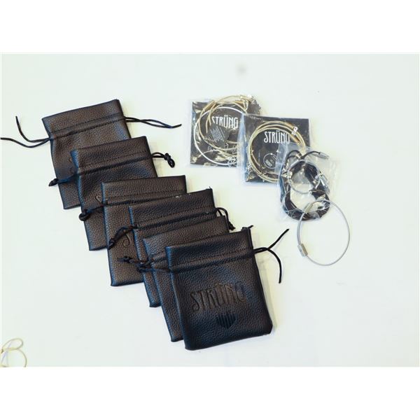 LOT OF 9 GUITAR STRING BRACELETS