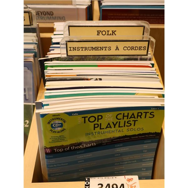 LOT OF 40+ ASSORTED MUSIC BOOKS