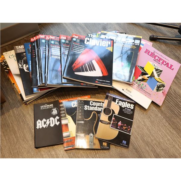 LOT OF 30+ ASSORTED MUSIC BOOKS