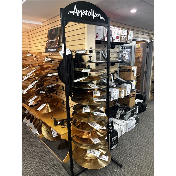 12-CYMBAL DISPLAY 28"x8.5"