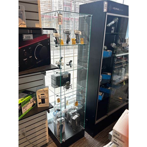 GLASS DISPLAY 18"x18"x72" -(EMPTY)