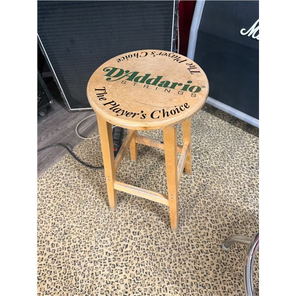 ***USED*** D'ADDARIO WOODEN STOOL