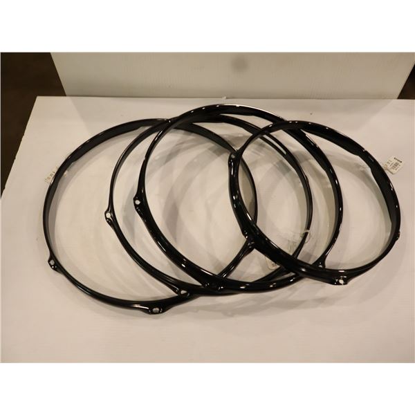 LOT OF 4pcs ASSORTED DRUM HOOPS