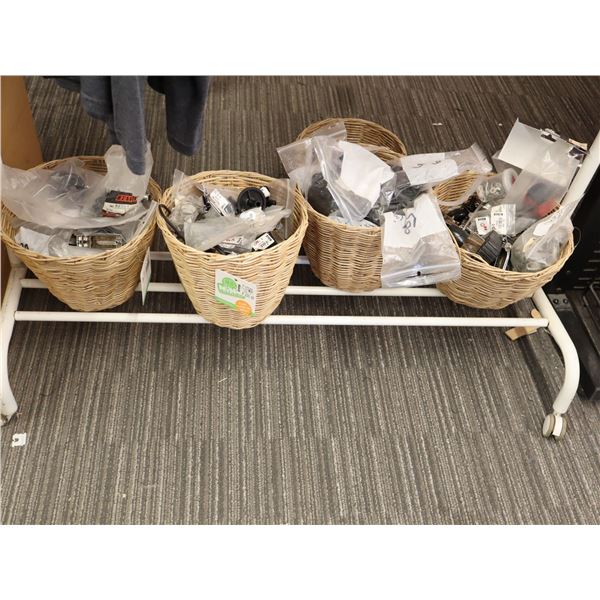 LOT OF ASSORTED DRUM PARTS