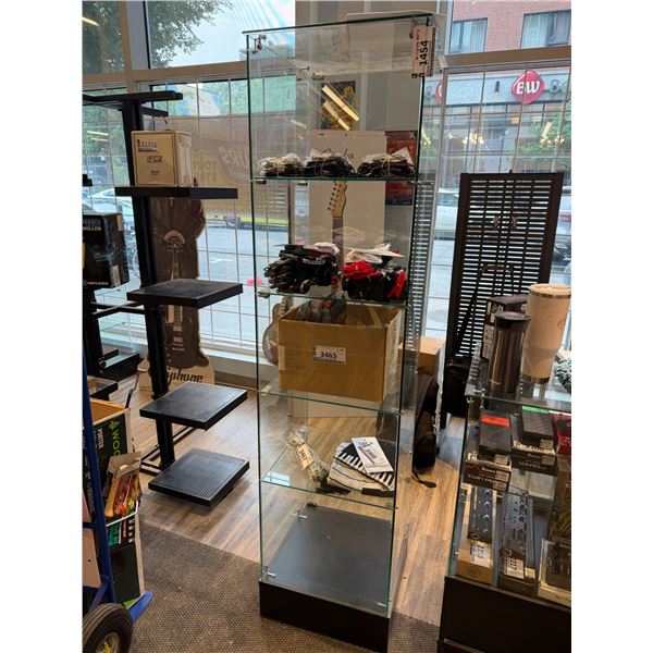 GLASS DISPLAY 18"x18"x72" -(EMPTY)
