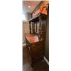 Image 4 : Carved Oak Sideboard with Mirror and Glass Jar