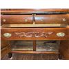 Image 8 : Carved Oak Sideboard with Mirror and Glass Jar