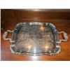 Image 1 : Reproduction Old Sheffield Plate Serving Tray with Ornate Handles