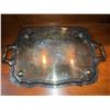 Image 4 : Reproduction Old Sheffield Plate Serving Tray with Ornate Handles
