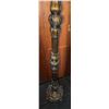 Image 3 : Stained Glass Torchiere Floor Lamp, Tested and Working