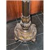 Image 4 : Stained Glass Torchiere Floor Lamp, Tested and Working