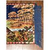 Image 3 : Rectangular Tapestry Rug with Pheasant Scene and Fringe