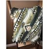 Image 2 : Wooden Blanket Ladder with Southwestern Pattern Blanket