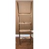 Image 3 : Wooden Blanket Ladder with Southwestern Pattern Blanket