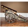 Image 1 : Metal Decorative Cannon Model with Wooden Wheels