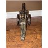 Image 3 : Metal Decorative Cannon Model with Wooden Wheels